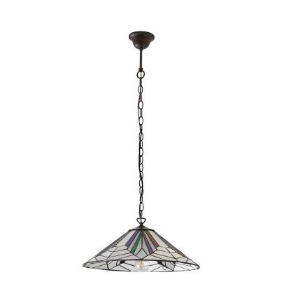 Endon 63938 - Tiffany ASTORIA láncos csillár 1xE27/60W/230V átm. 48 cm