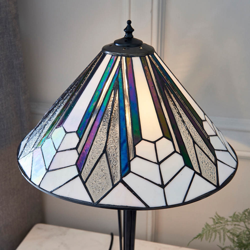 Endon 63939 - Tiffany ASTORIA asztali lámpa 2xE27/60W/230V átm. 40 cm