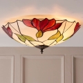 Endon 63960 - Tiffany BOTANICA mennyezeti lámpa, 2×E27, 60 W/izzónként, 230 V, átmérő: 45 cm
