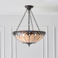 Endon 63976 - Láncos Tiffany BROOKLYN csillár 3xE27/60W/230V, átm. 50 cm