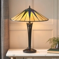 Endon 64045 - Tiffany DARK STAR asztali lámpa 2xE27/60W/230V, Ø 49 cm