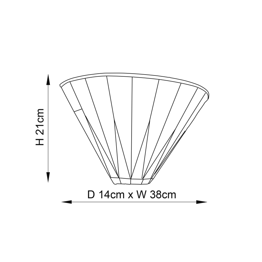 Endon 64046 - Tiffany DARK STAR fali lámpatest 1xE14/40W/230V