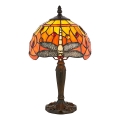 Endon 64091 - Tiffany DRAGONFLY asztali lámpa 1xE14/7W/230V, átmérő 20 cm