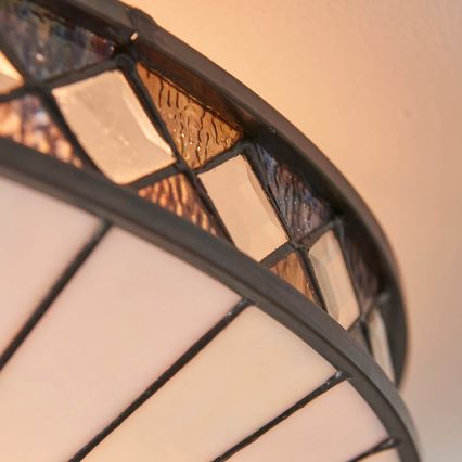 Endon 64145 - Mennyezeti lámpa Tiffany FARGO 2xE27/60W/230V Ø 41,5 cm