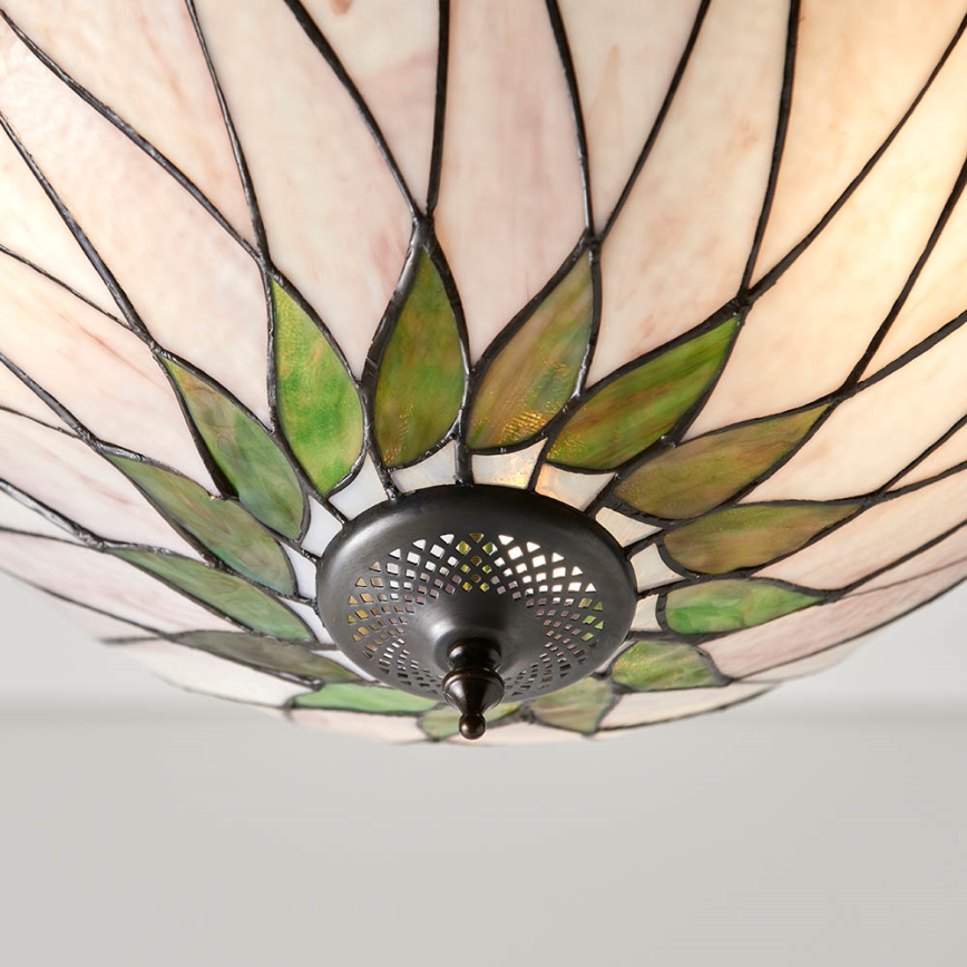 Endon 64175 - Láncra függesztett Tiffany HUTCHINSON 3x E27/60W/230V Ø 40 cm