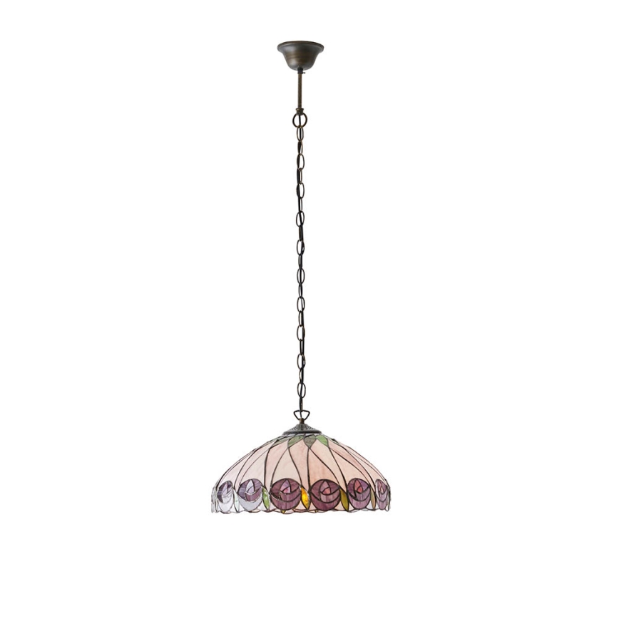 Endon 64176 - Tiffany HUTCHINSON láncos csillár 1xE27/60W/230V átm. 40 cm