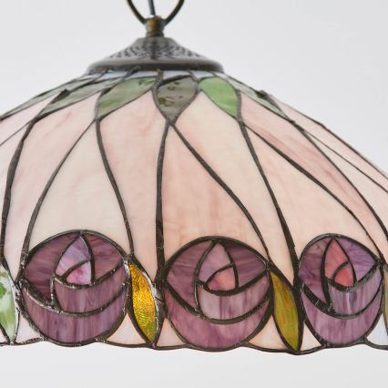 Endon 64176 - Tiffany HUTCHINSON láncos csillár 1xE27/60W/230V átm. 40 cm