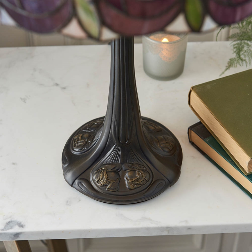 Endon 64177 - Tiffany HUTCHINSON asztali lámpa 1xE27/60W/230V, átm. 40 cm