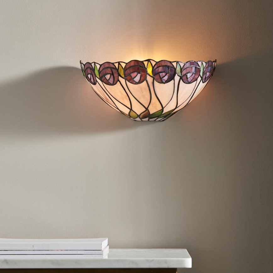 Endon 64178 - Tiffany HUTCHINSON fali lámpatest 1xE14/40W/230V
