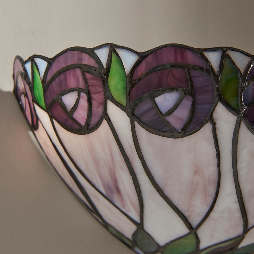 Endon 64178 - Tiffany HUTCHINSON fali lámpatest 1xE14/40W/230V