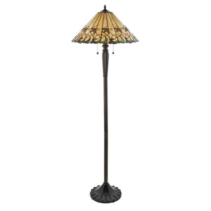 Endon 64192 - Tiffany JAMELIA állólámpa 2xE27/60W/230V átmérő 50 cm
