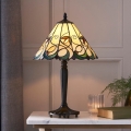 Endon 64195 - JAMELIA Tiffany asztali lámpa, 1xE27/60W/230V, Ø 31 cm