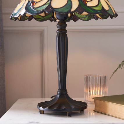 Endon 64195 - JAMELIA Tiffany asztali lámpa, 1xE27/60W/230V, Ø 31 cm