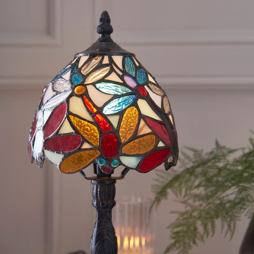 Endon 64246 - Tiffany LORETTE asztali lámpa 1xE14/40W/230V, átm. 15 cm
