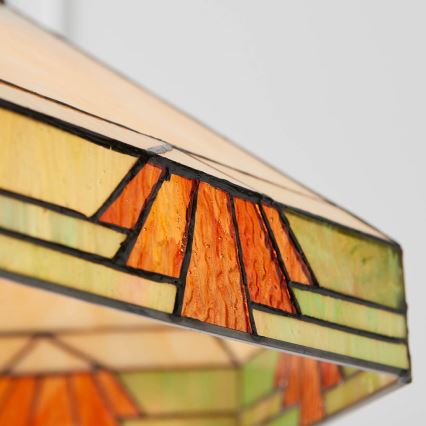 Endon 64285 - Tiffany NEVADA láncos csillár 1xE27/60W/230V átm. 35 cm