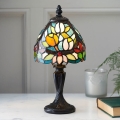 Endon 64331 - Tiffany SYLVETTE asztali lámpa 1xE14/40W/230V, átmérő 15 cm