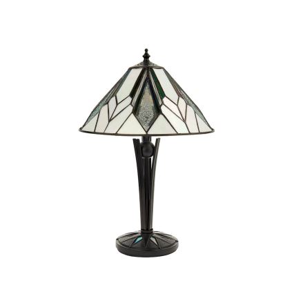 Endon 70365 - Tiffany ASTORIA asztali lámpa 1xE14/40W/230V, átm. 30 cm