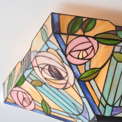 Endon 70698 - Mennyezeti lámpa Tiffany WILLOW 2xE27/60W/230V