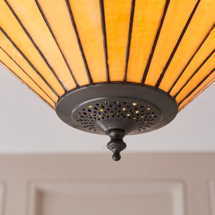Endon 70706 - Tiffany mennyezeti lámpa JAMELIA 2xE27/60W/230V átm. 50 cm