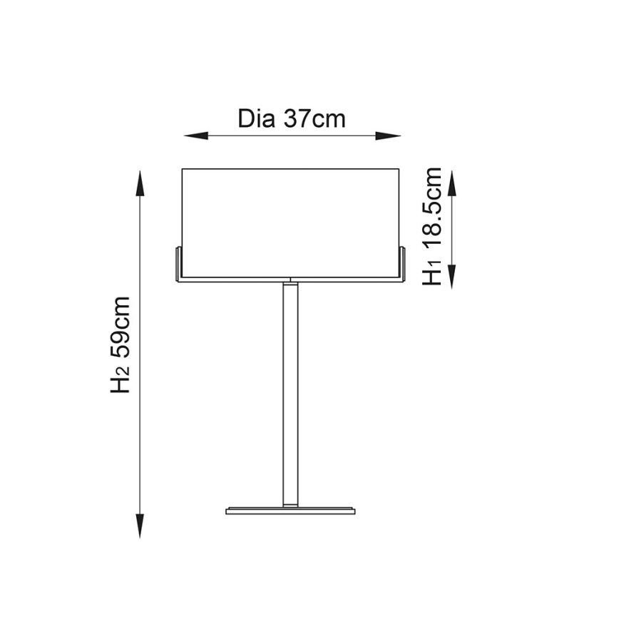 Endon 72631 - HAYFIELD asztali lámpa 1xE27/40W/230V bronz/szürke