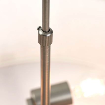 Endon 72635 - Csillár rúdon HAYFIELD 3xE27/40W/230V matt króm/szürke