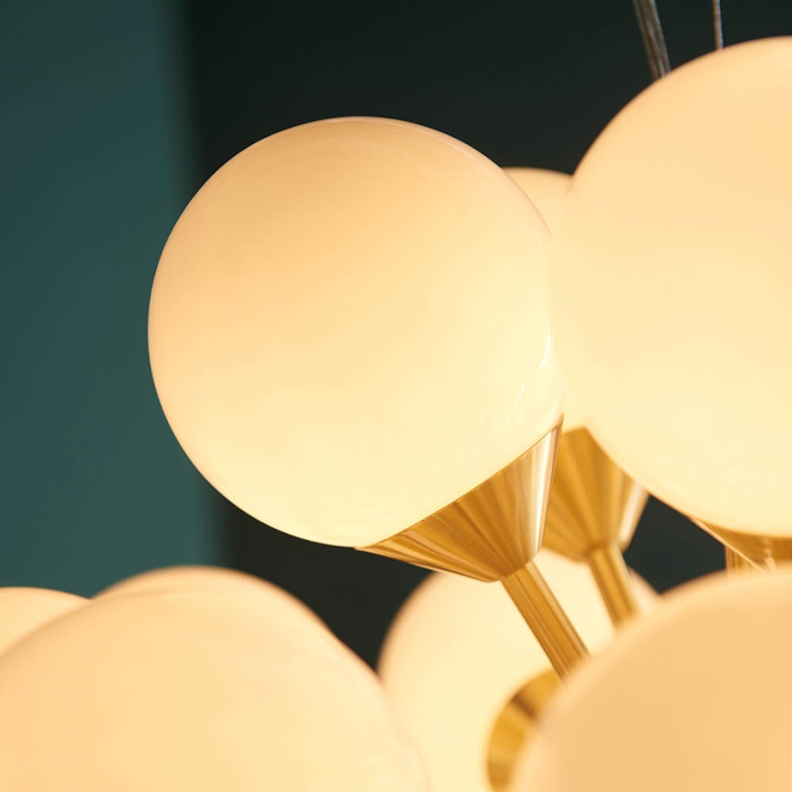 Endon 76499 - OSCAR kábeles csillár 28xG9/18W/230V aranyszínű