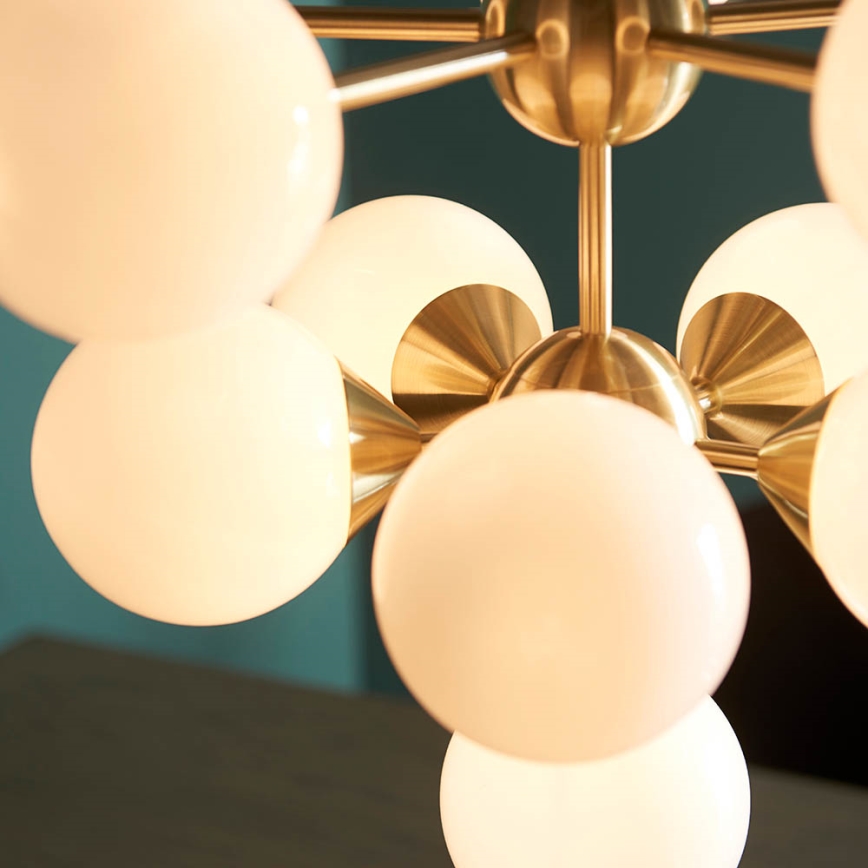 Endon 76500 - Csillár zsinóron OSCAR 11xG9/18W/230V réz