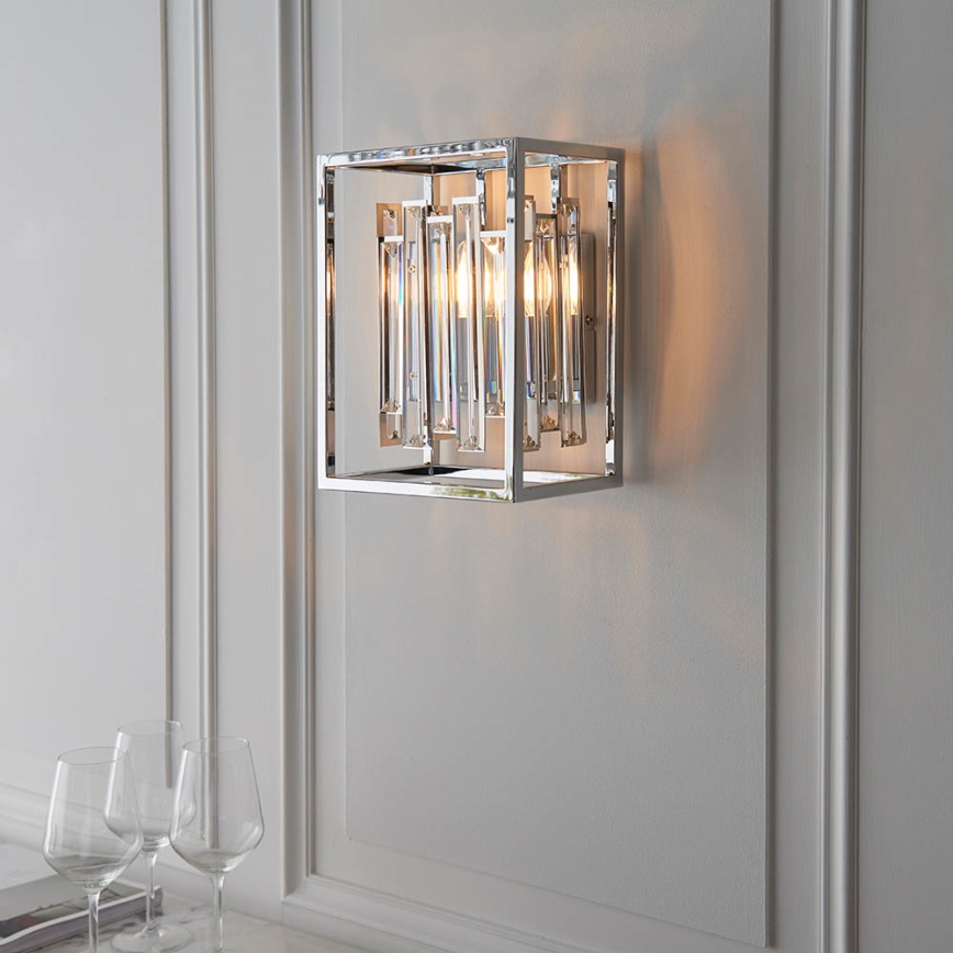 Endon 81932 - ACADIA fali lámpa 1xE14/40W/230V fényes króm