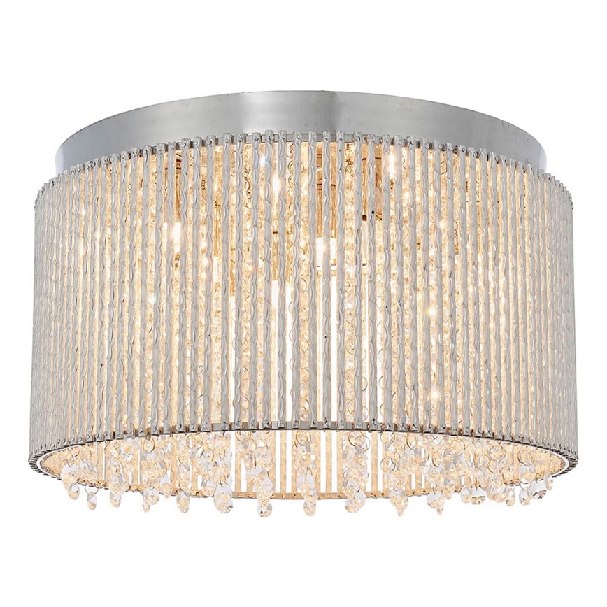 Endon 81980 - Kristály mennyezeti lámpa GALINA 10xG9/25W/230V matt króm