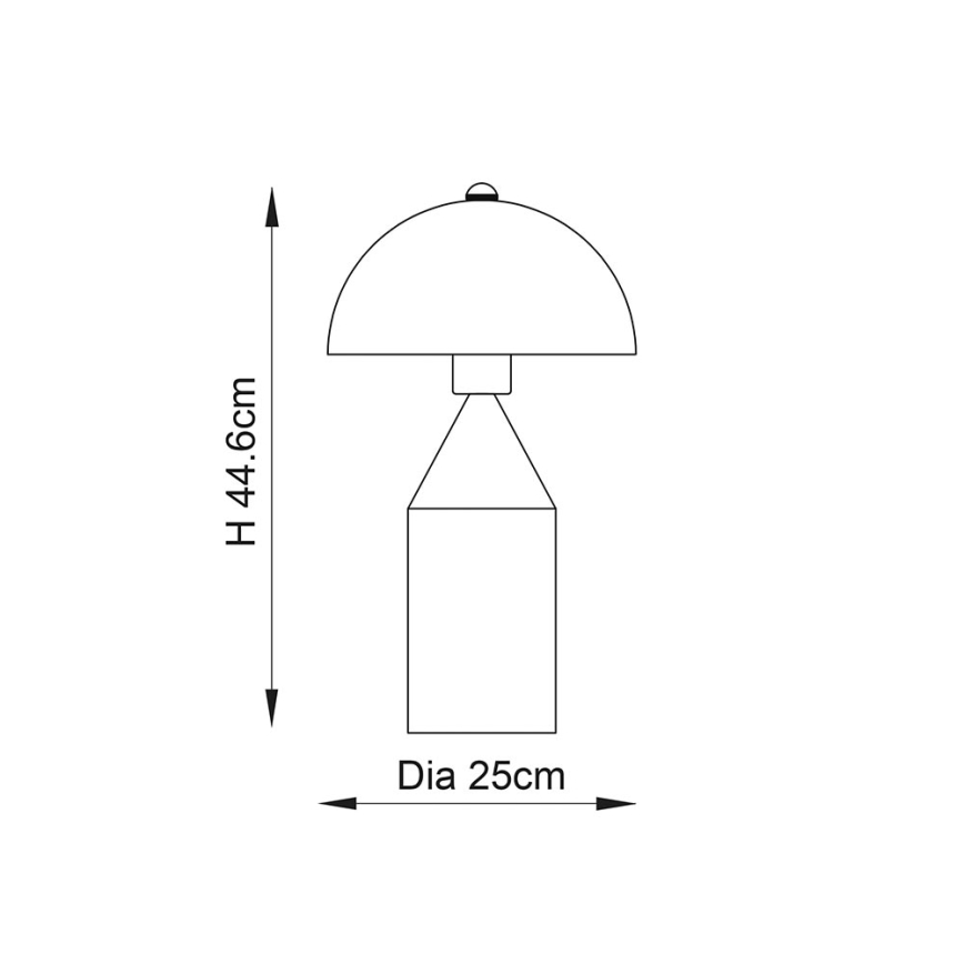 Endon 90522 - NOVA asztali lámpa 1xE27/60W/230V, sárgaréz