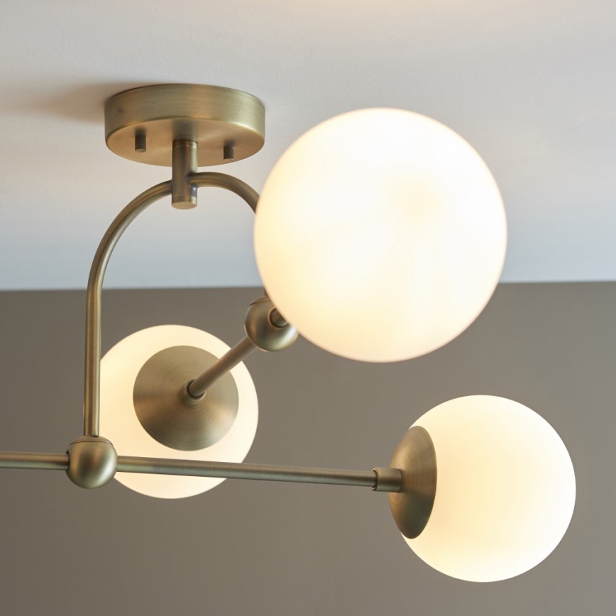 Endon 90843 - Felületre szerelhető ONTARIO csillár 4xE14/7W/230V, sárgaréz