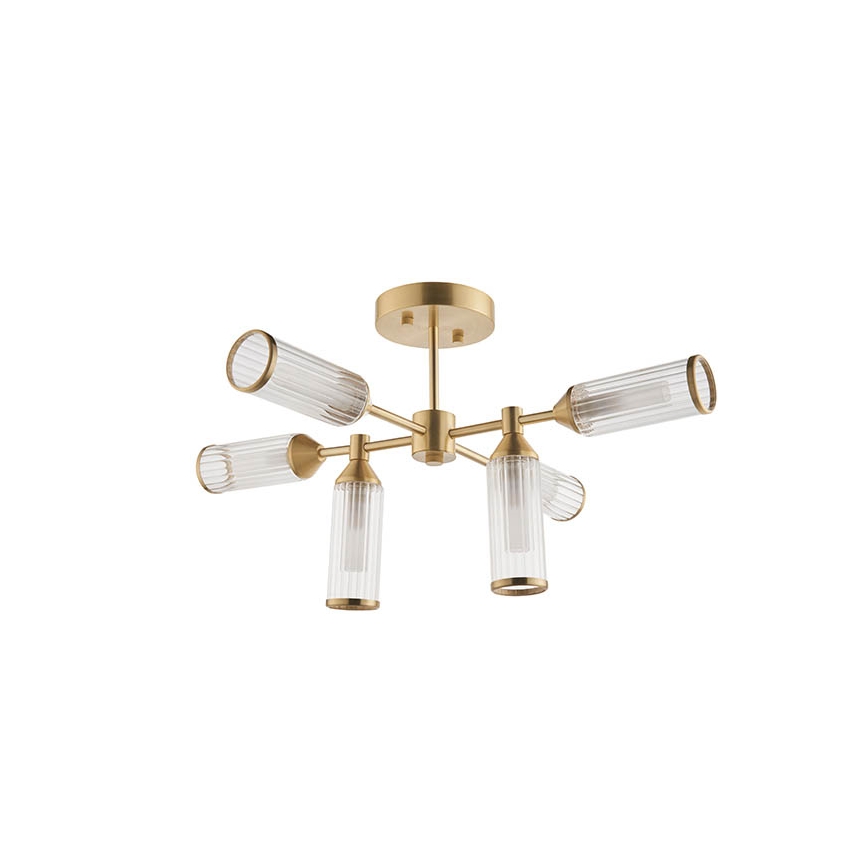 Endon 92213 - Rudas csillár 6xG9/3W/230V sárgaréz