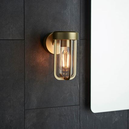 Endon 92855 - Fürdőszobai fali lámpatest 1xE27/6W/230V IP44 sárgaréz