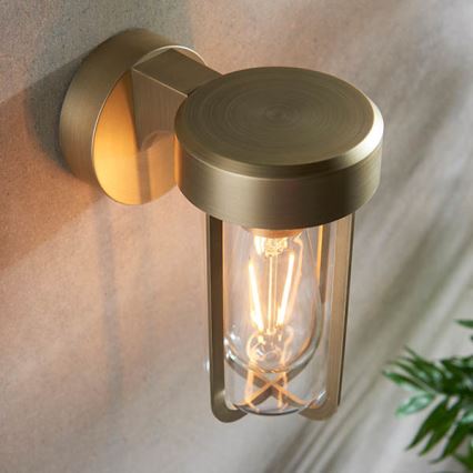 Endon 92855 - Fürdőszobai fali lámpatest 1xE27/6W/230V IP44 sárgaréz