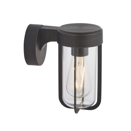 Endon 92857 - Fürdőszobai fali lámpa 1xE27/6W/230V IP44 bronz/fekete
