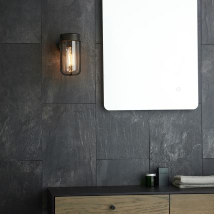 Endon 92857 - Fürdőszobai fali lámpa 1xE27/6W/230V IP44 bronz/fekete