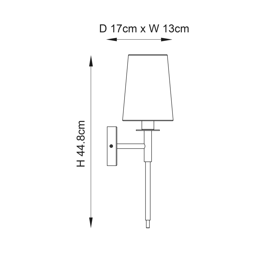 Endon 92949 - Fali lámpa 1xE14/6W/230V fehér/fényes króm