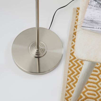 Endon 94359 - Állólámpa HIGHCLERE 3xE14/40W/230V bézs/fényezett króm átm. 47 cm