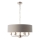 Endon 94373 - Csillár láncon HIGHCLERE 6xE14/40W/230V szürke/fényezett króm átm. 35 cm