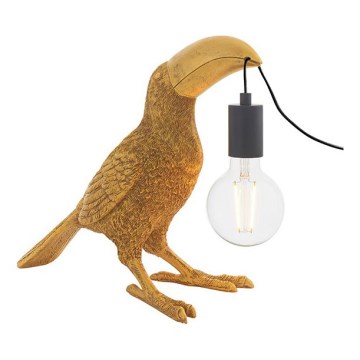 Endon 95077 - Asztali lámpa TOCO TOUCAN 1xE27/10W/230V arany