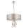 Endon 95215 - Láncos csillár 5xE27/10W/230V átm. 70 cm szürke