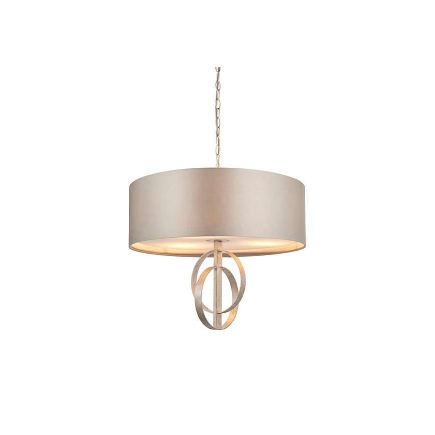 Endon 95216 - Láncos csillár 3xE27/10W/230V átmérő 60 cm, szürke