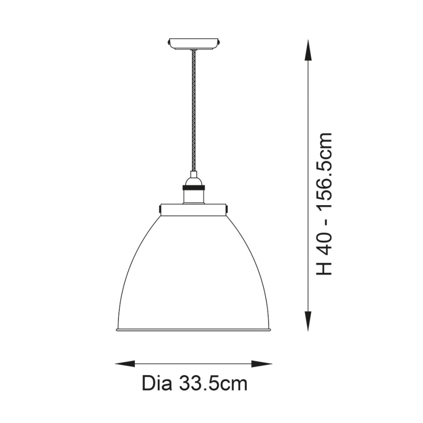 Endon 98744 - FRANKLIN függőlámpa kábellel 1xE27/10W/230V sárgaréz