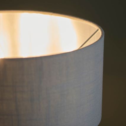 Endon 99149 - Asztali lámpa HIGHCLERE 3xE14/18W/230V szürke/fényezett króm átm. 32 cm