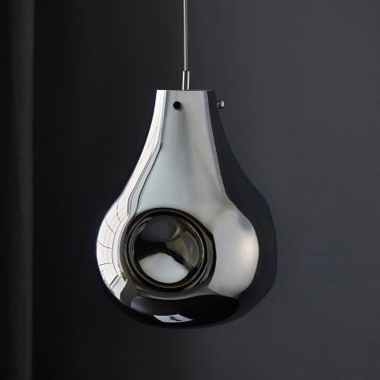 Endon 99788 - EUROPA kábeles függőlámpa 1xE27/10W/230V füstös fekete