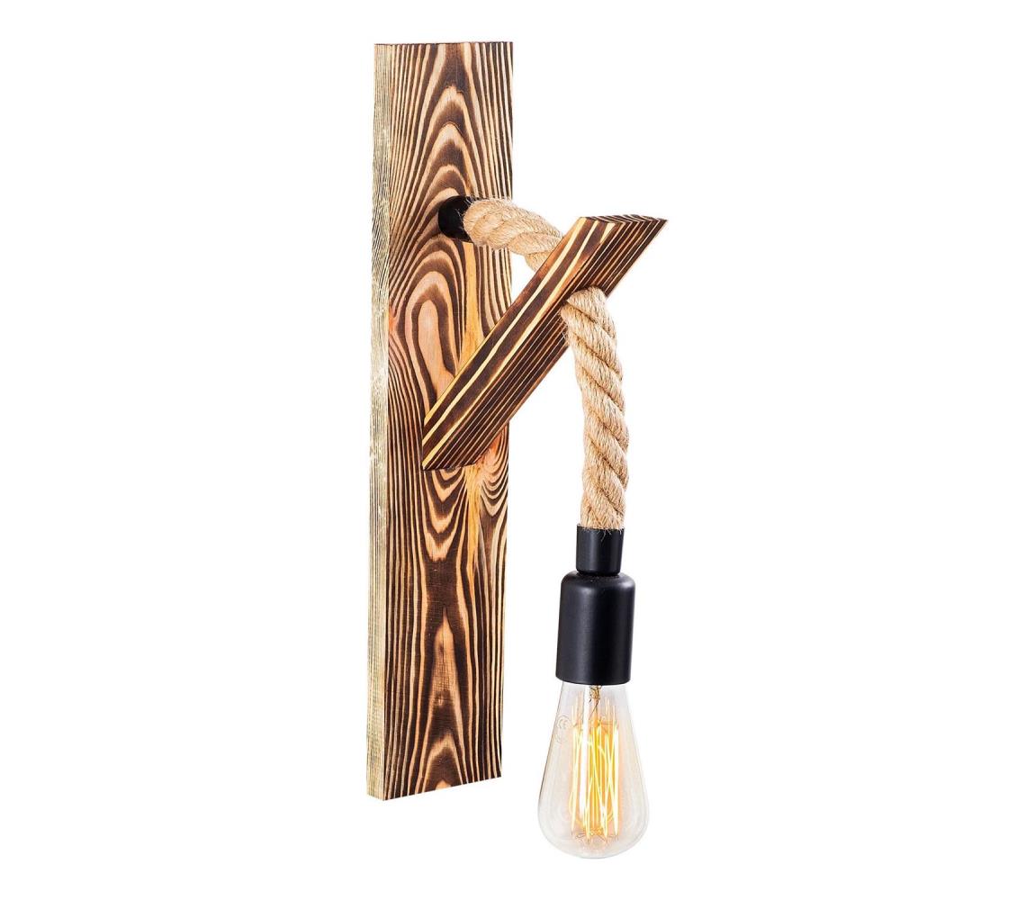 EREBOS fali lámpatest 1xE27/40W/230V barna 521SHN2129