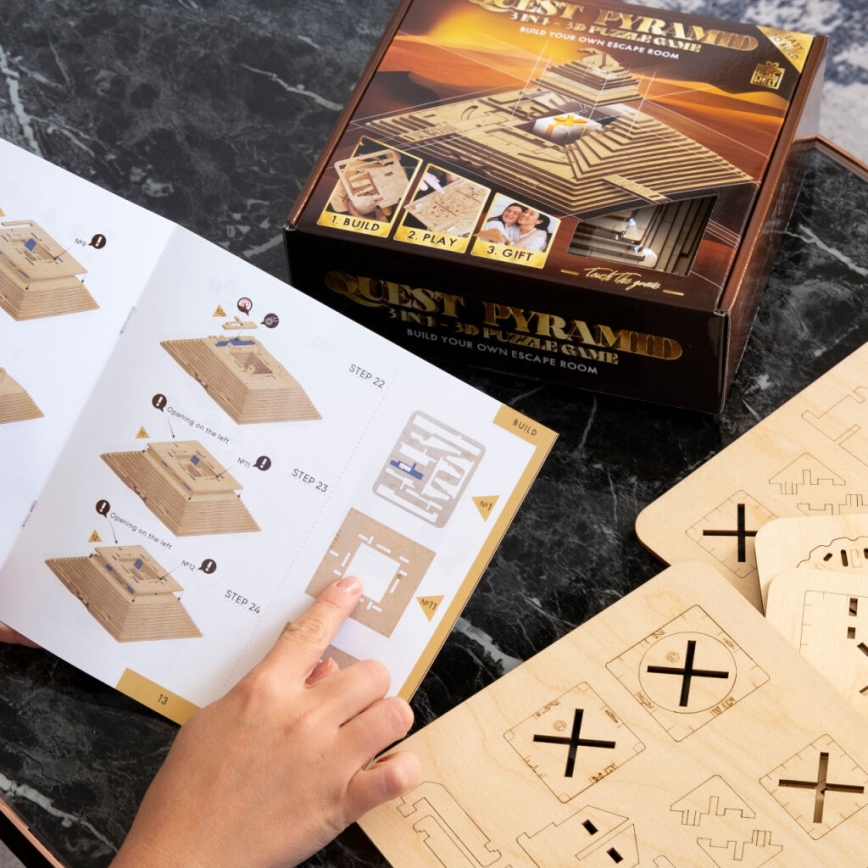 EscapeWelt - 3D fa mechanikus puzzle Piramis
