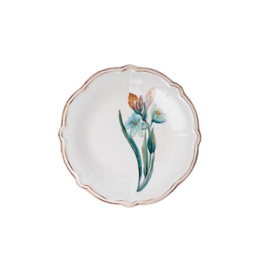 Étkészlet 18 db színes/porcelán