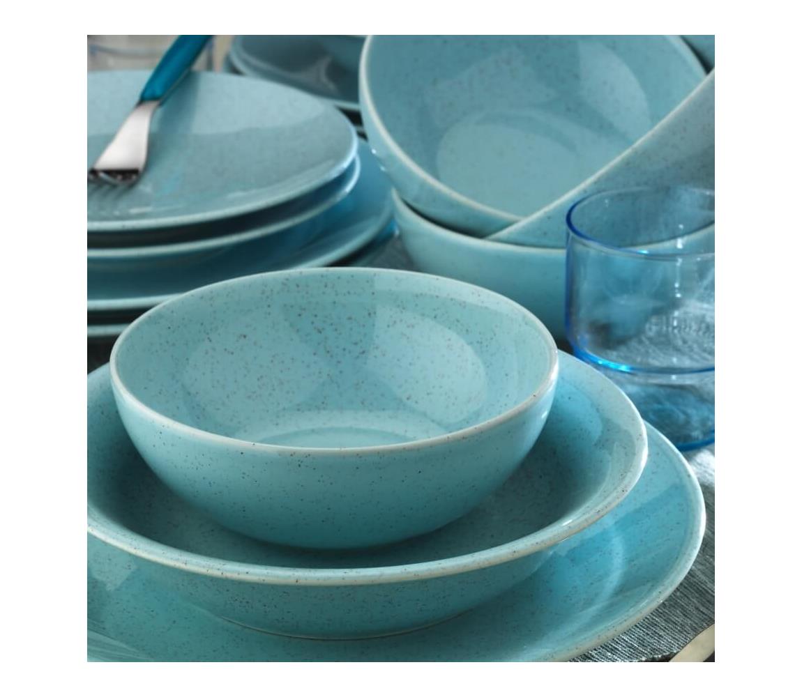 Étkészlet 24 db kék/porcelán 710KTP2719