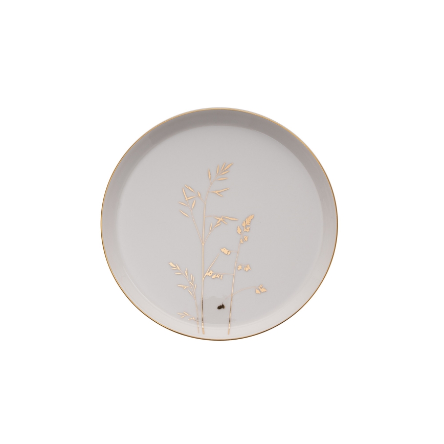 Étkészlet 27 db fehér/arany/porcelán